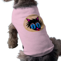 Cute Black Cat Moon Dog Shirts