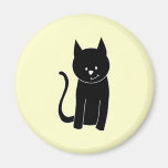 Cute Black Cat Refrigerator Magnets