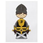 Cute Black Crusader Knight Flyer