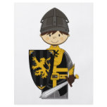 Cute Black Crusader Knight Flyer