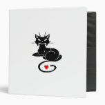 Cute Black Kitty 3 Ring Binders