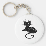 Cute Black Kitty Key Chain