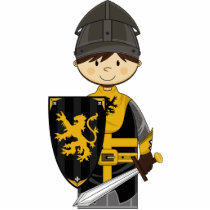 Cute Black Knight Photo Sculpture