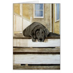 Cute Black Lab Greeting Card
