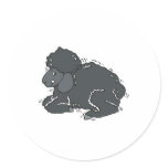 cute black sleep stickers