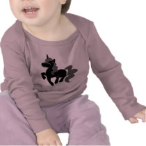 Cute Black Unicorn t-shirts