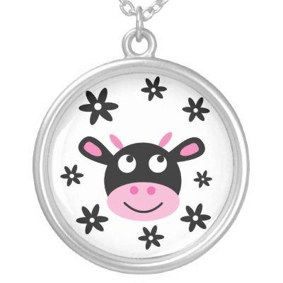 flowers cartoon black and white. Cute Black amp;amp; White Happy Cartoon Flower Cow Pendant by Molly_Sky