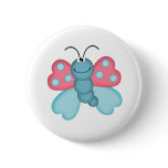 cute blue and pink butterfly