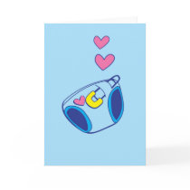 Cute Blue baby Diaper design from Wicked Greetings Greeting Card