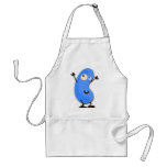 Cute Blue Bean Monster Aprons