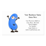 Cute Blue Bean Monster business cards