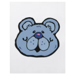cute blue bear face flyers