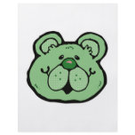 cute blue bear face custom flyer