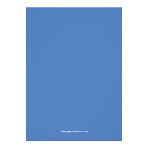 CUTE Blue Bicycle Couple Wedding Invitation