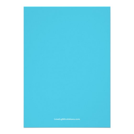 CUTE Blue Bicycle Couple Wedding Invitation