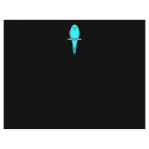 Cute Blue Bird. Parakeet. Black Full Color Flyer