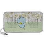 Cute Blue Birdie Doodle Speaker