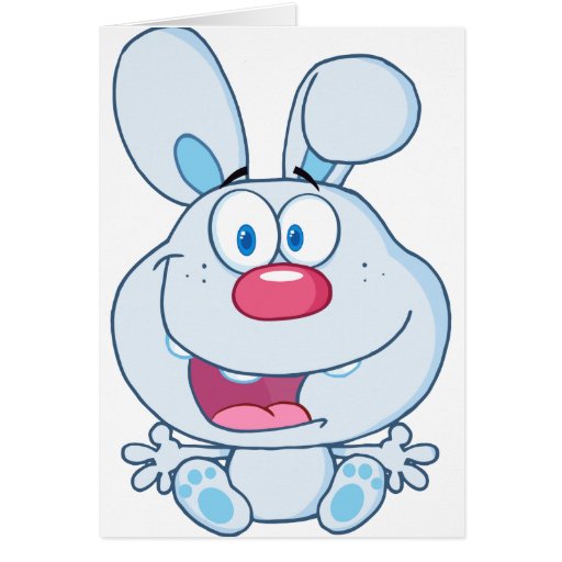 pink bunny and blue bunny cartoon