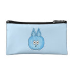 Cute Blue Bunny Rabbit. Makeup Bags