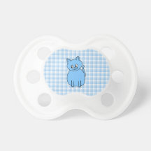Cute Blue Cat. Pacifiers