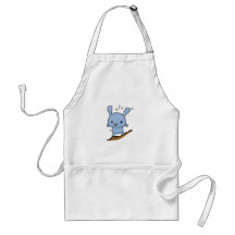 cute blue Doggy Apron