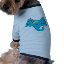 Cute Blue Elephant Face pet clothing