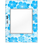 Cute blue flowers Dryerase board dry erase boards