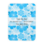 Cute blue flowers Magnet magnets