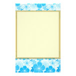 Cute blue flowers Stationery stationery