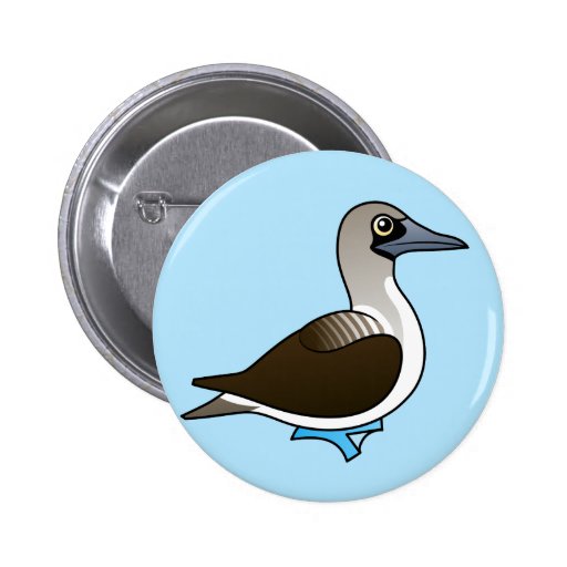 Cute Blue-footed Booby Buttons