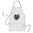 Cute Blue Frizzle Cochin Banty Rooster apron