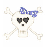 Cute Blue Goth Crossbones t-shirts