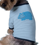 Cute Blue Hippo Dog Clothes