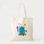 cute blue love monster bag