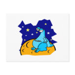 Cute Blue Martian Postcards