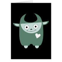 Cute Blue Monster cards by QueenHare Cute Blue Monster cards