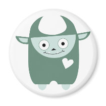 Cute Blue Monster magnets