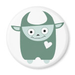 Cute Blue Monster Magnet