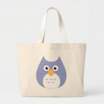 Cute Blue Owl Canvas Bag