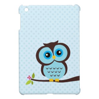 Cute Blue Owl Cover For The iPad Mini