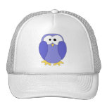 Cute Blue Penguin. Penguin Cartoon. Hats