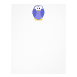 Cute Blue Penguin. Penguin Cartoon. Customized Letterhead