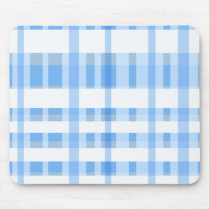 Cute Blue Plaid Mousepad by SayItNow Cute Blue Plaid Mousepad