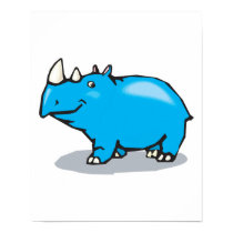 cute blue rhino posters by doonidesignsanimals cute blue rhino posters