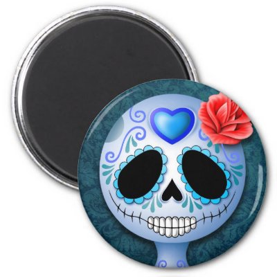 Blue Sugar Skull