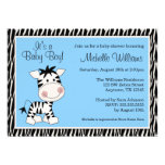 blue zebra baby shower, boy zebra baby shower,