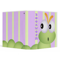 Cute BookWorm Notebook binders by dooni_notebooks Cute BookWorm Notebook binders