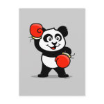 This cute little panda bear is ready for a boxing match! Panda wears boxing gloves in this cute original design. Makes a great gift for boxers or boxing fans.