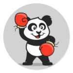 This cute little panda bear is ready for a boxing match! Panda wears boxing gloves in this cute original design. Makes a great gift for boxers or boxing fans.