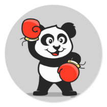 Cute Boxing Panda stickers by cuteunion Cute Boxing Panda stickers